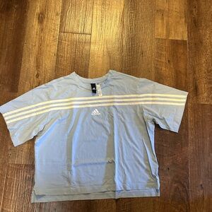 Adidas Sky Blue Crop Top